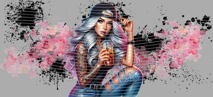 16oz Sunflower Girl-SU-591